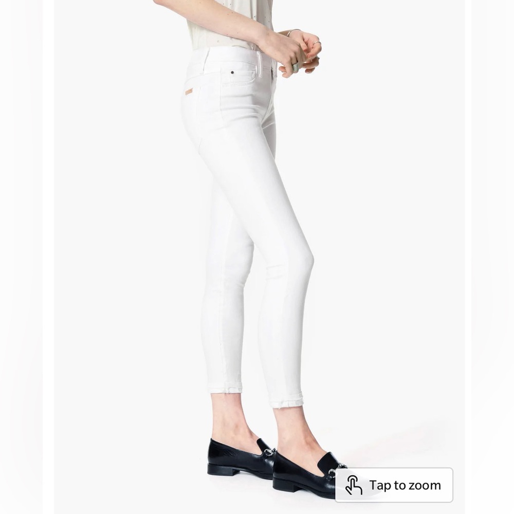 Joe’s The Markie Hennie Mid rise skinny crop jeans White 26 NWOT